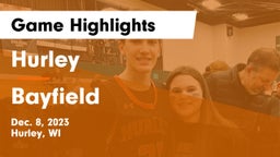 Hurley  vs Bayfield Game Highlights - Dec. 8, 2023