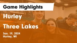 Hurley  vs Three Lakes  Game Highlights - Jan. 19, 2024