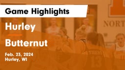 Hurley  vs Butternut  Game Highlights - Feb. 23, 2024