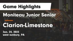 Moniteau Junior Senior  vs Clarion-Limestone  Game Highlights - Jan. 24, 2023