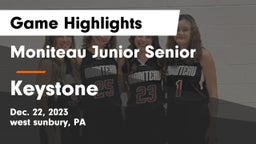 Moniteau Junior Senior  vs Keystone  Game Highlights - Dec. 22, 2023