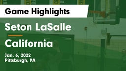 Seton LaSalle  vs California  Game Highlights - Jan. 6, 2022