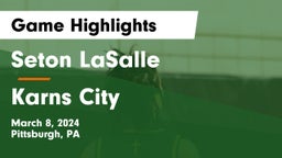 Seton LaSalle  vs Karns City  Game Highlights - March 8, 2024