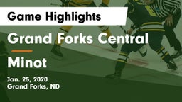 Grand Forks Central  vs Minot  Game Highlights - Jan. 25, 2020