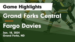 Grand Forks Central  vs Fargo Davies  Game Highlights - Jan. 18, 2024