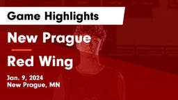 New Prague  vs Red Wing  Game Highlights - Jan. 9, 2024
