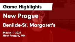 New Prague  vs Benilde-St. Margaret's  Game Highlights - March 1, 2024