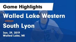 Walled Lake Western  vs South Lyon  Game Highlights - Jan. 29, 2019