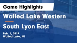 Walled Lake Western  vs South Lyon East  Game Highlights - Feb. 1, 2019