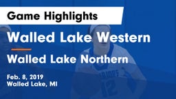 Walled Lake Western  vs Walled Lake Northern  Game Highlights - Feb. 8, 2019
