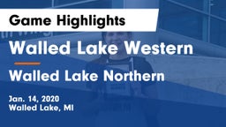 Walled Lake Western  vs Walled Lake Northern  Game Highlights - Jan. 14, 2020