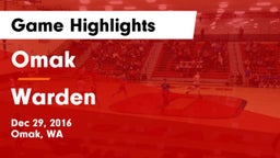 Omak  vs Warden  Game Highlights - Dec 29, 2016