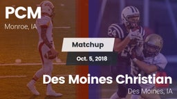 Matchup: PCM  vs. Des Moines Christian  2018