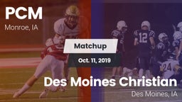 Matchup: PCM  vs. Des Moines Christian  2019