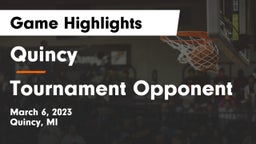 Quincy  vs Tournament Opponent Game Highlights - March 6, 2023