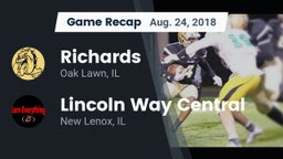 Recap: Richards  vs. Lincoln Way Central  2018