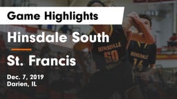 Hinsdale South  vs St. Francis  Game Highlights - Dec. 7, 2019