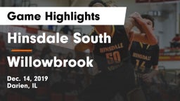 Hinsdale South  vs Willowbrook  Game Highlights - Dec. 14, 2019