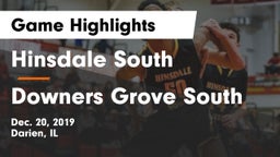 Hinsdale South  vs Downers Grove South  Game Highlights - Dec. 20, 2019