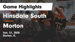 Hinsdale South  vs Morton  Game Highlights - Jan. 31, 2020