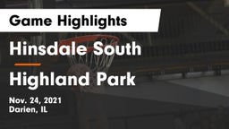 Hinsdale South  vs Highland Park  Game Highlights - Nov. 24, 2021