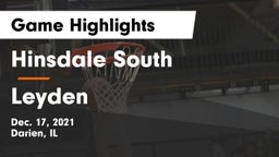 Hinsdale South  vs Leyden  Game Highlights - Dec. 17, 2021