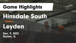 Hinsdale South  vs Leyden  Game Highlights - Dec. 9, 2023