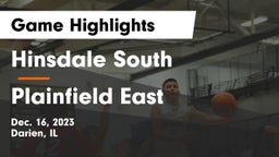 Hinsdale South  vs Plainfield East  Game Highlights - Dec. 16, 2023