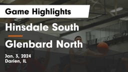 Hinsdale South  vs Glenbard North  Game Highlights - Jan. 3, 2024