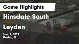 Hinsdale South  vs Leyden  Game Highlights - Jan. 9, 2024