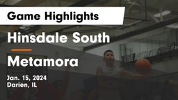 Hinsdale South  vs Metamora  Game Highlights - Jan. 15, 2024