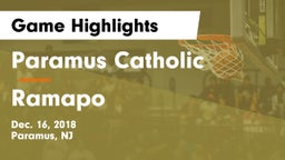 Paramus Catholic  vs Ramapo  Game Highlights - Dec. 16, 2018