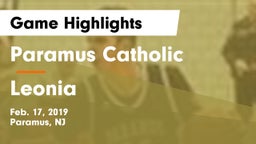 Paramus Catholic  vs Leonia  Game Highlights - Feb. 17, 2019