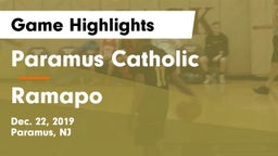 Paramus Catholic  vs Ramapo  Game Highlights - Dec. 22, 2019