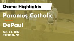 Paramus Catholic  vs DePaul Game Highlights - Jan. 21, 2020