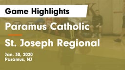 Paramus Catholic  vs St. Joseph Regional  Game Highlights - Jan. 30, 2020