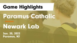 Paramus Catholic  vs Newark Lab Game Highlights - Jan. 20, 2022