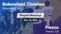 Matchup: Bakersfield Christia vs. Fresno  2016