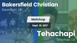 Matchup: Bakersfield Christia vs. Tehachapi  2017