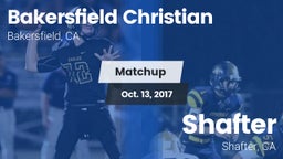 Matchup: Bakersfield Christia vs. Shafter  2017