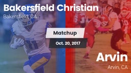 Matchup: Bakersfield Christia vs. Arvin  2017