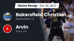 Recap: Bakersfield Christian  vs. Arvin  2017