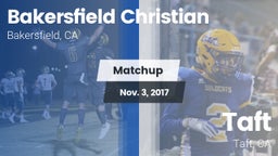 Matchup: Bakersfield Christia vs. Taft  2017
