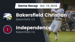 Recap: Bakersfield Christian  vs. Independence  2018