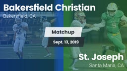 Matchup: Bakersfield Christia vs. St. Joseph  2019