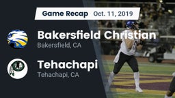 Recap: Bakersfield Christian  vs. Tehachapi  2019
