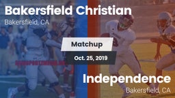 Matchup: Bakersfield Christia vs. Independence  2019