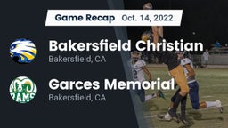 Recap: Bakersfield Christian  vs. Garces Memorial  2022