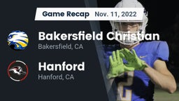 Recap: Bakersfield Christian  vs. Hanford  2022