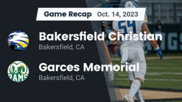 Recap: Bakersfield Christian  vs. Garces Memorial  2023